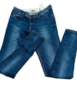 Zara Z1975 Straight Jeans Women's Size 4 High Rise 5 Pocket Design Denim Blue