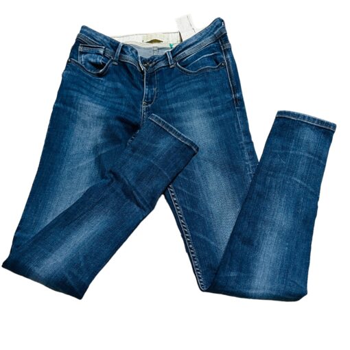 Zara Z1975 Straight Jeans Women's Size 4 High Rise 5 Pocket Design Denim Blue
