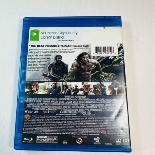 The Legend Of Tarzan Blu-ray DVD Alexander Skarsgard & Samuel L. Jackson St. Cha - Image 2