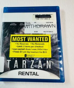 The Legend Of Tarzan Blu-ray DVD Alexander Skarsgard & Samuel L. Jackson St. Cha