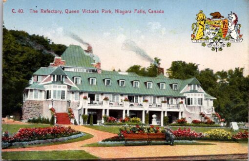 The Refectory Queen Victoria Park Niagara Falls Ontario Canada Vintage Postcard