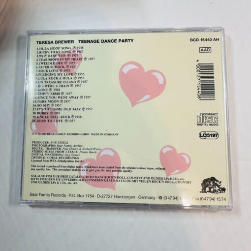 Teresa Brewer Teenage Dance Party CD - Image 2