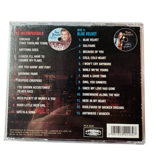 Tony Bennett A Life In Song 2-Disc CD Set Hits Blue Velvet & Chicago - Image 2
