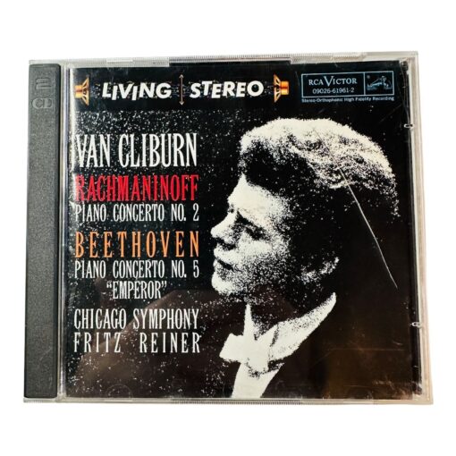 Van Cliburn Living Stereo CD Featuring Rachmaninoff & Beethoven Piano Concertos