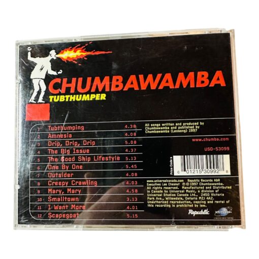 Chumbawamba Tubthumper 1997 CD Republic Records Edition With Original Artwork - Image 2