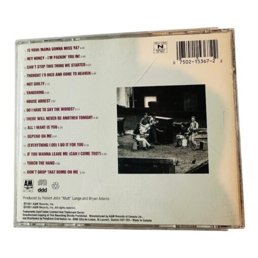 Bryan Adams Waking Up The Neighbours CD Album 1991 A&M Records Rock Music - Image 2