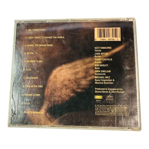 Ozzy Osbourne "No More Tears" CD Album Sony 1991 - Image 2