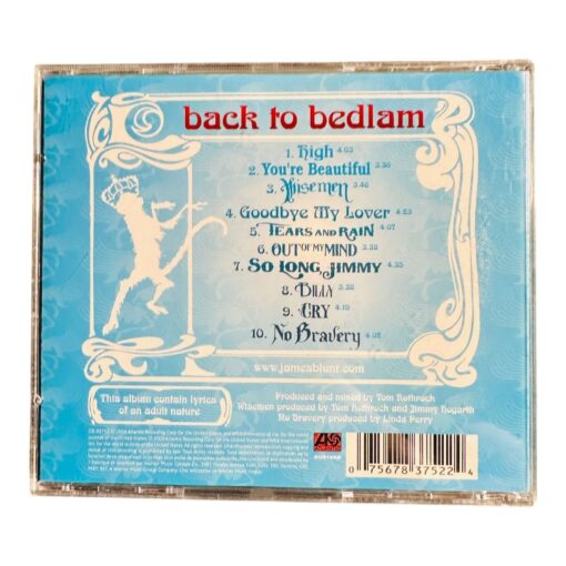 James Blunt Back To Bedlam CD Album Jewel Case - Image 2