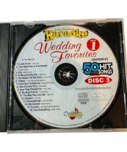 Chartbuster Karaoke Wedding Favorites CD Disc 3 Vol 1 Featuring 16 Songs CDG