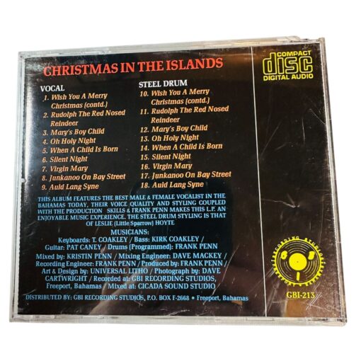 Christmas In The Islands CD By Kristin Penn & Bradley Thompson Steel Drum Music - Image 2