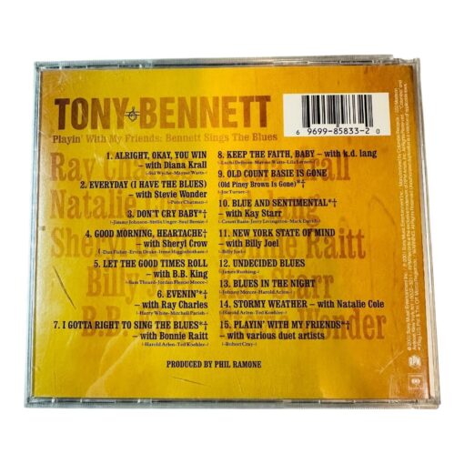 Tony Bennett Playin With My Friends: Bennett Sings The Blues CD Ray Charles - Image 2