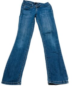 Alternative view of The Limited Denim Straight Jeans Womens Size 2R Mid Rise 5 Pocket Design Blue