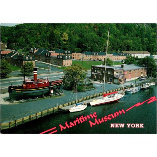 Vintage Maritime Museum Postcard Hudson River Maritime Museum Kingston NY