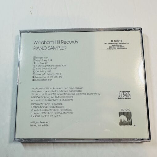 Windham Hill Records Piano Sampler CD - Image 2