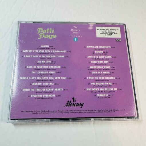 The Patti Page Collection: The Mercury Years Volume 1 CD - Image 2