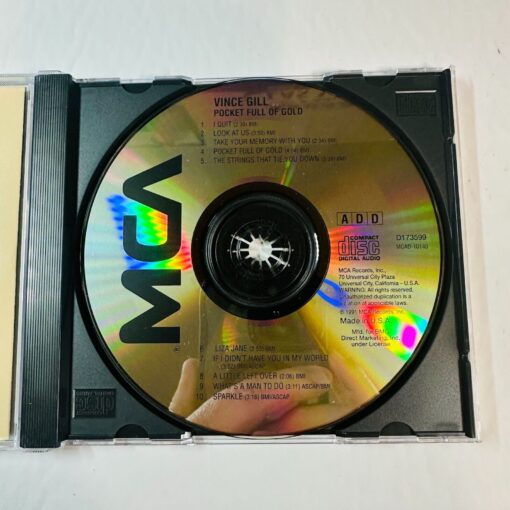 Vince Gill ''Pocket Full Of Gold'' CD 1991 MCA - Image 3
