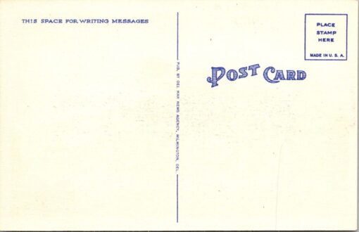 Vintage Wilmington Delaware Park Horse Race Track Postcard 1957 Linen Unposted - Image 2