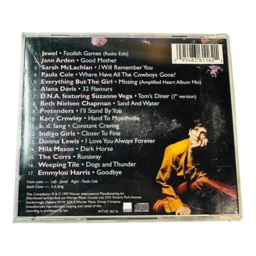 Women & Songs CD Jewel Jann Arden Sarah McLachlan Suzanne Vega Paula Cole 1997 - Image 2