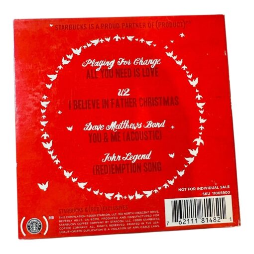Starbucks Exclusive Red CD Playing For Change U2 Dave Matthews Band John Legend - Image 2