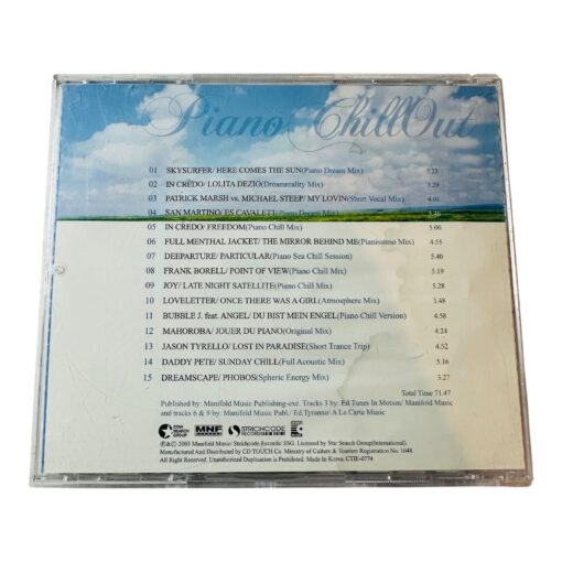 Piano Chillout CD Pure Relaxing & Dreaming Music Various Artists - Image 2