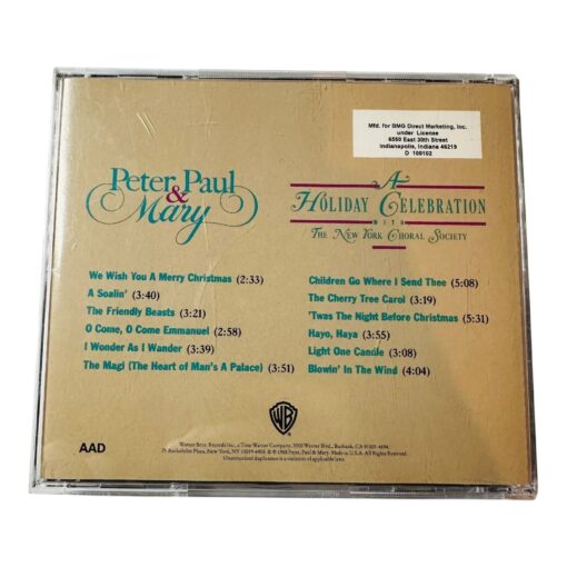 Peter Paul & Mary Holiday Celebration CD With The New York Choral Society BMG - Image 2