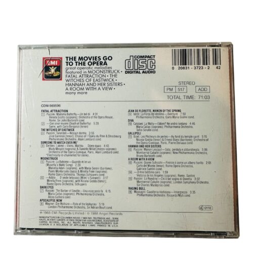 The Movies Go To The Opera EMI Angel Studio CD 70 Minutes Of Music - Image 2