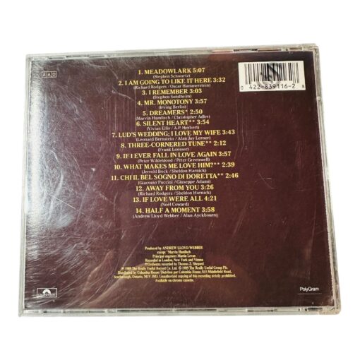 Sarah Brightman The Songs That Got Away CD PolyGram 1989 Andrew Lloyd Webber - Image 2