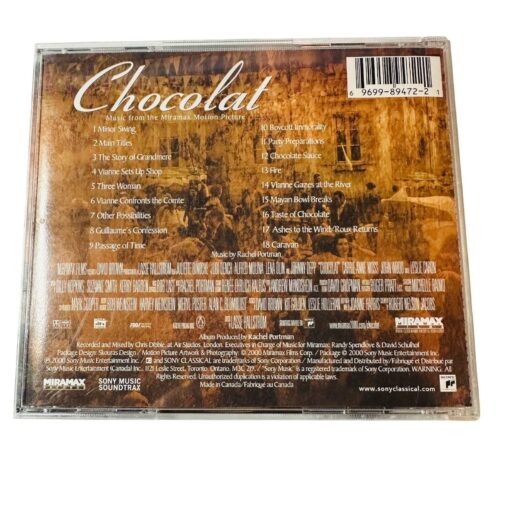 Chocolat Soundtrack CD By Rachel Portman Original Motion Picture Score - Image 2