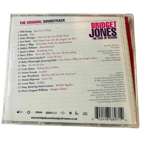 Bridget Jones The Edge Of Reason Original Soundtrack CD - Image 2