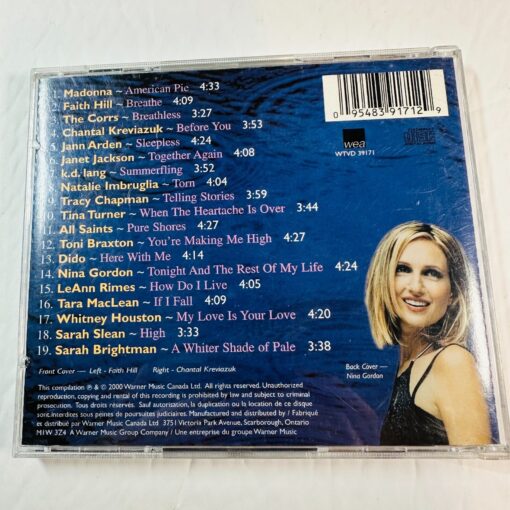 Women & Songs 4 CD Album Various Artists Warner Music Canada Madonna Tina Turner - Image 2
