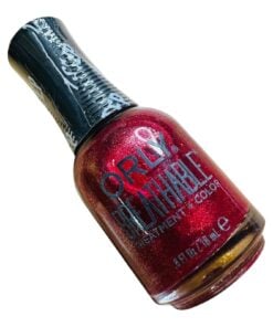 ORLY Breathable Treatment + Color Nail Polish Stronger Than Ever Red Glitter