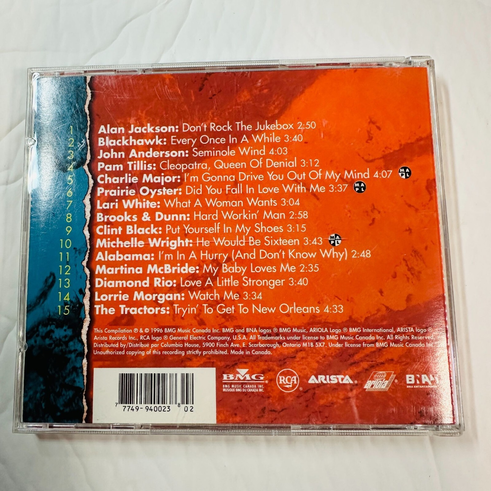 The Best Of Country Heat Music Cd Bmg Rca Alan Jackson Lari White Alabama The Best Of Country Heat Music CD BMG RCA Alan Jackson Lari White Alabama - Image 2