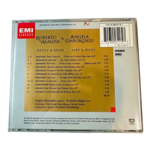 Roberto Alagna & Angela Gheorghiu Duets & Arias EMI Classics CD - Image 2