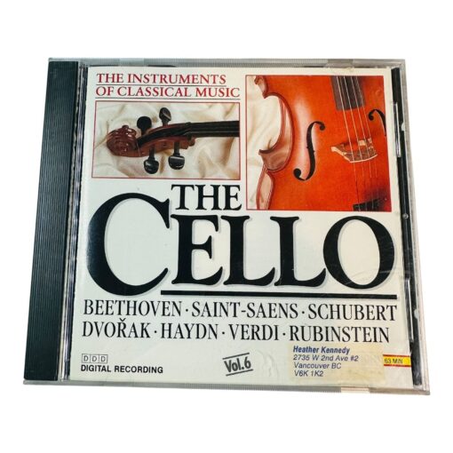 The Cello CD Vol. 6 Beethoven Saint-Saens Dvorak Haydn Verdi Rubinstein