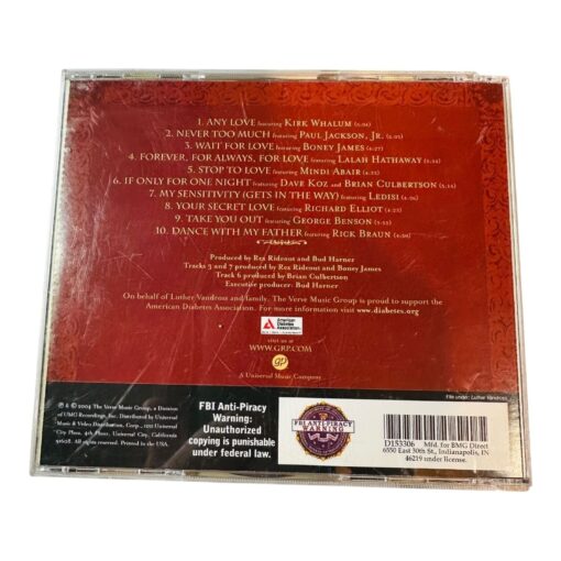 Forever For Always For Luther Various Artists CD - Image 2