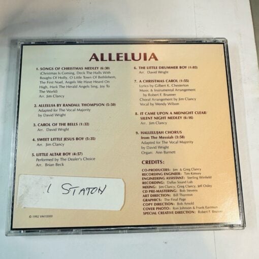 Seafirst Bank Alleluia CD 1997 Symphony Of The Season Holiday Don Jackson - Image 2