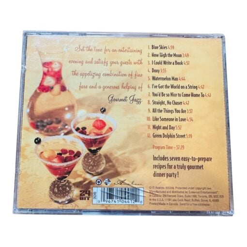 Gourmet Jazz The Glendon Smith Quintet CD Easy Recipes Dinner Party - Image 2