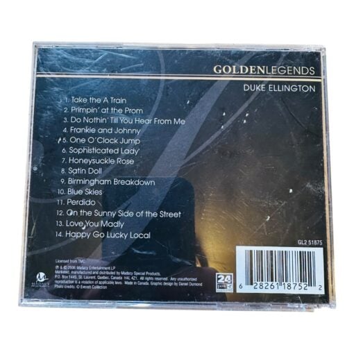 Golden Legends GL2 51875 CD Golden Legends Duke Ellington Original Artist Jazz - Image 2