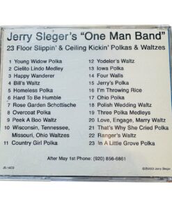 Alternative view of Jerry Slegers One Man Band JS16CD CD 23 Floor Polkas Waltzes Music Album Folk