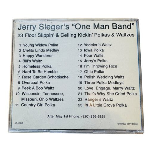 Jerry Slegers One Man Band JS16CD CD 23 Floor Polkas Waltzes Music Album Folk - Image 2