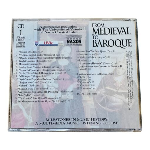 Naxos Milestones In Music History CAN6 CD 1 Multimedia Course Baroque Hong Kong - Image 2