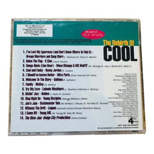 4th And Broadway The Rebirth Of Cool BRCD 583 CD BMG Direct Canada Jazz-Funk - Image 2