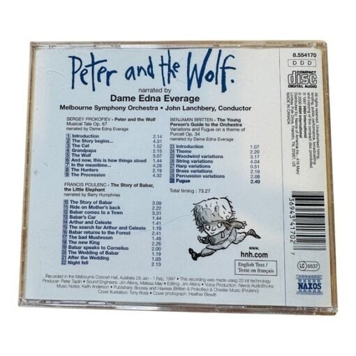 Peter and the Wolf Dame Edna Everage CD The Young Person's Guide Babar - Image 2