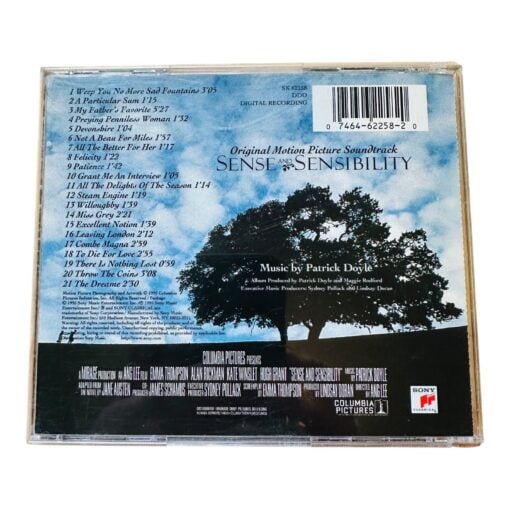 Sense and Sensibility Original Motion Picture Soundtrack CD - Image 2