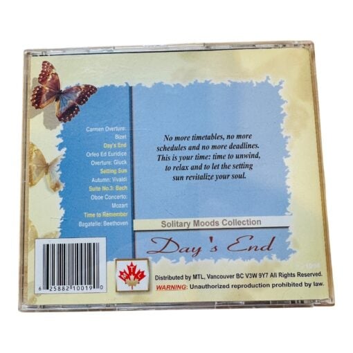 Day's End Solitary Moods Collection CD Classical Music Album 1998 - Image 2