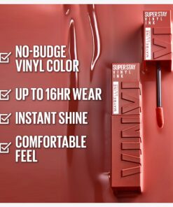 Alternative view of Maybelline Super Stay Vinyl Ink Longwear Liquid Lipcolor Peppy Pink Lipstick 115