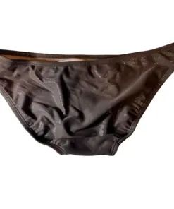 Alternative view of Hula Honey Gray Black Glitter Bikini Bottom Size S Womens Swimwear