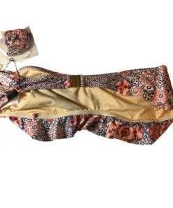 Alternative view of MinkPink Bohemian-Print Strapless Bandeau Bikini Top With Ruffle Trim Small
