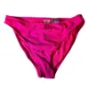 California Waves Womens Pink Bikini Bottom Size M Ribbed Texture 18% Spandex 5e8439f4 7fc6 5c08 a0f6 c18d725a720c