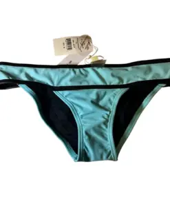 PilyQ Dreamy Blue Piped Banded Bikini Bottom Size Small Swimwear